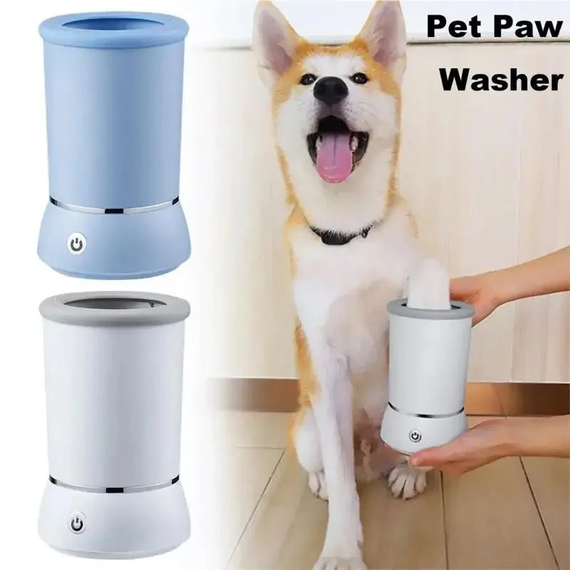 LAMGOOL Pet Feet Washer Electrical Pet Paw Cleaner Automatic Pet Foot Cleaning Cup Portable Quick Low Noise Dog Cat Paw Cleaner